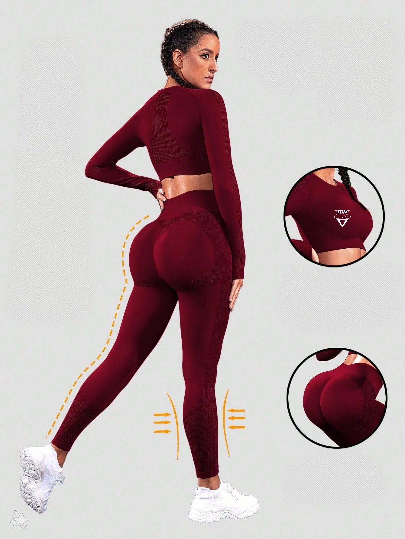 Conjunto 2 piezas - (Leggings + Crop top) Logo TDM