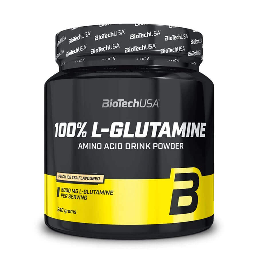 POUDRE DE L-GLUTAMINE 100% PURE. GOUT NEUTRE. (240g) - BIOTECH USA - TrainingDietMax