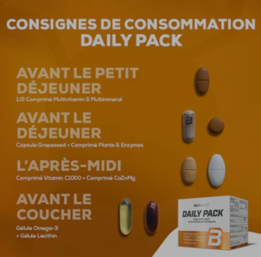 Pack de compléments alimentaires Daily Pack - 30 sachets